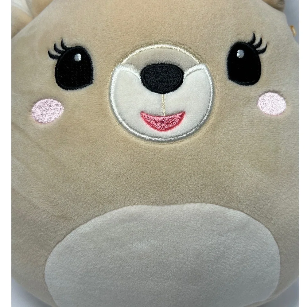 Squishmallows Rudolph Red Nosed Reindeer‎ Clarice Plush Bow Cute Small Toy 9